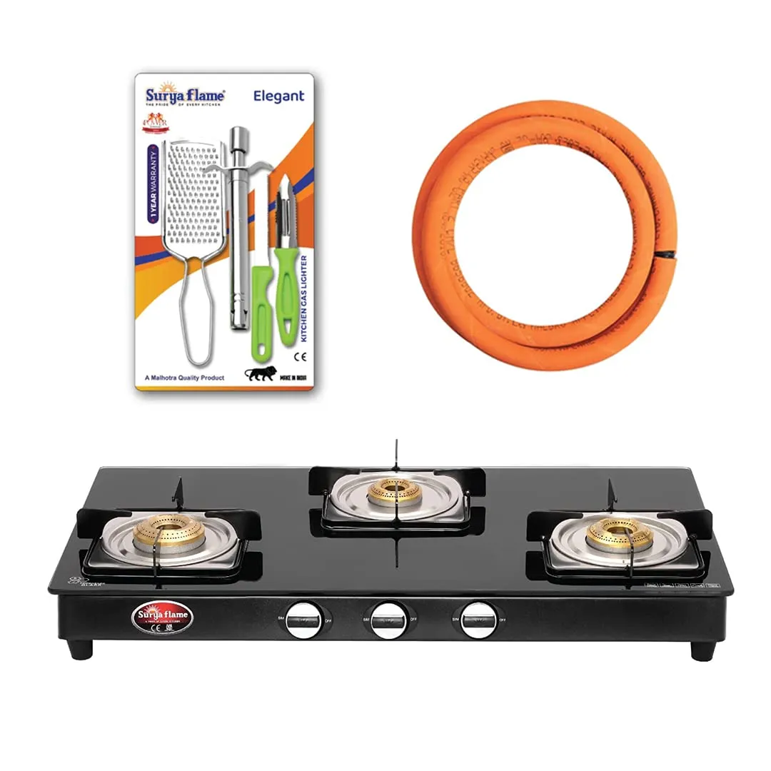 1 SF LPG STOVE 3B NEXA MS NA E COM|1 SF HOSE PIPE 1.5 MTR..|1 SF SPARK LIGHTER - CHROME (..