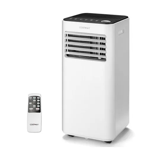 10000 BTU Portable Air Conditioner with Fan Dehumidifier Sleep Mode-White