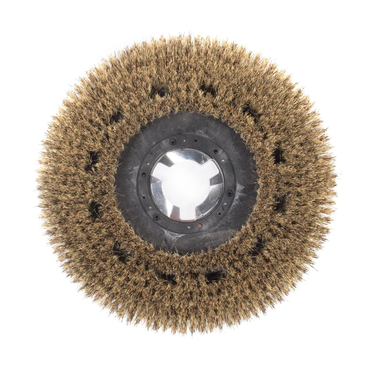 20" Floor Buffer Light Duty Marble & Stone Floor Scrubbing & Polishing Brush w/ Union Mix Bristles (18" Actual Diameter)