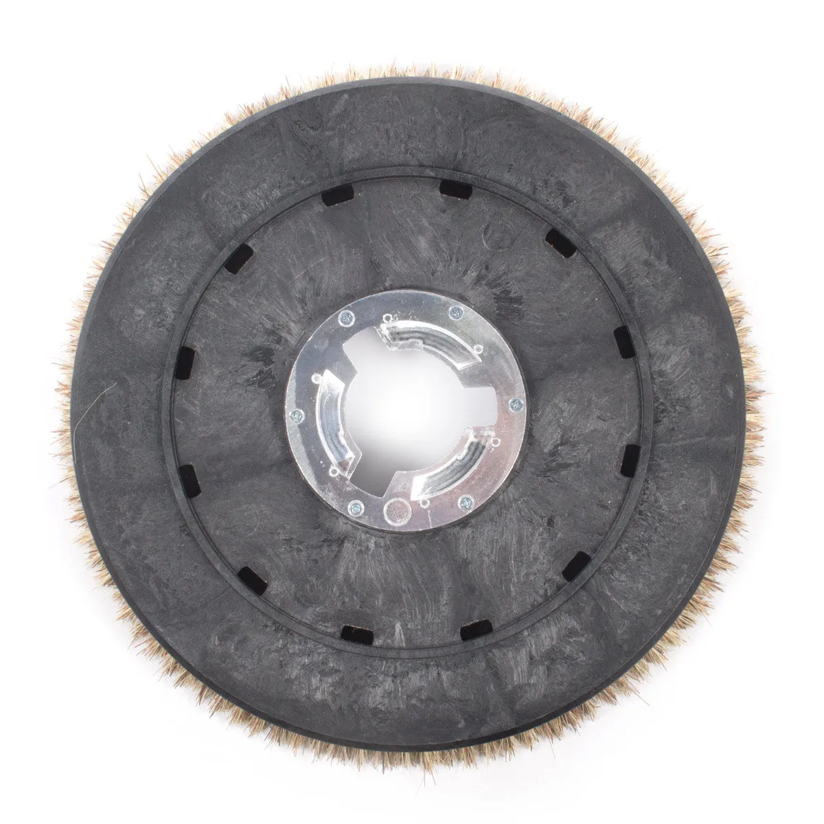 20" Floor Buffer Light Duty Marble & Stone Floor Scrubbing & Polishing Brush w/ Union Mix Bristles (18" Actual Diameter)