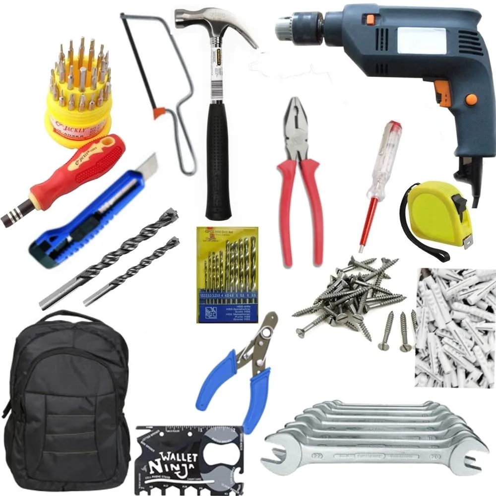 214 pcs GBT Power Tools Combo 4 - Must in your Home