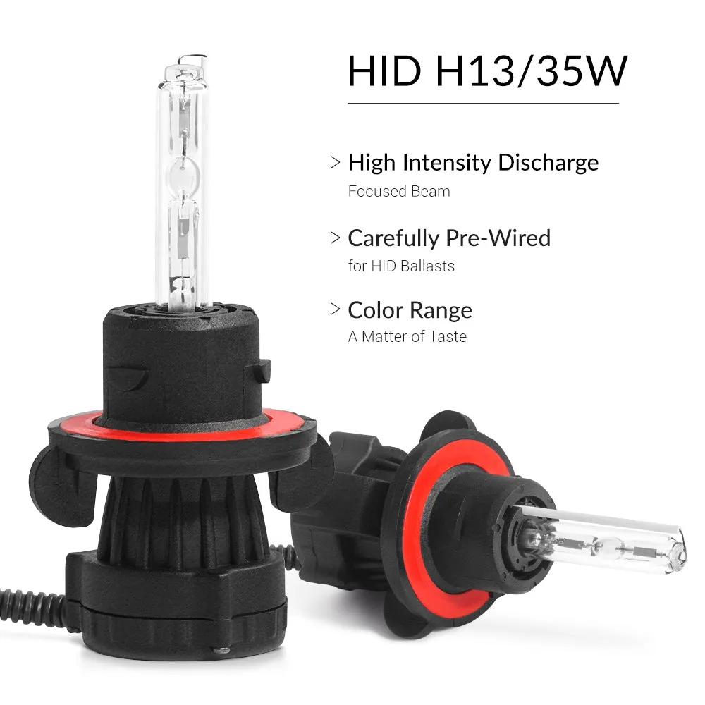 35W HID H13(9008) Bi-Xenon AC Replacement Bulbs