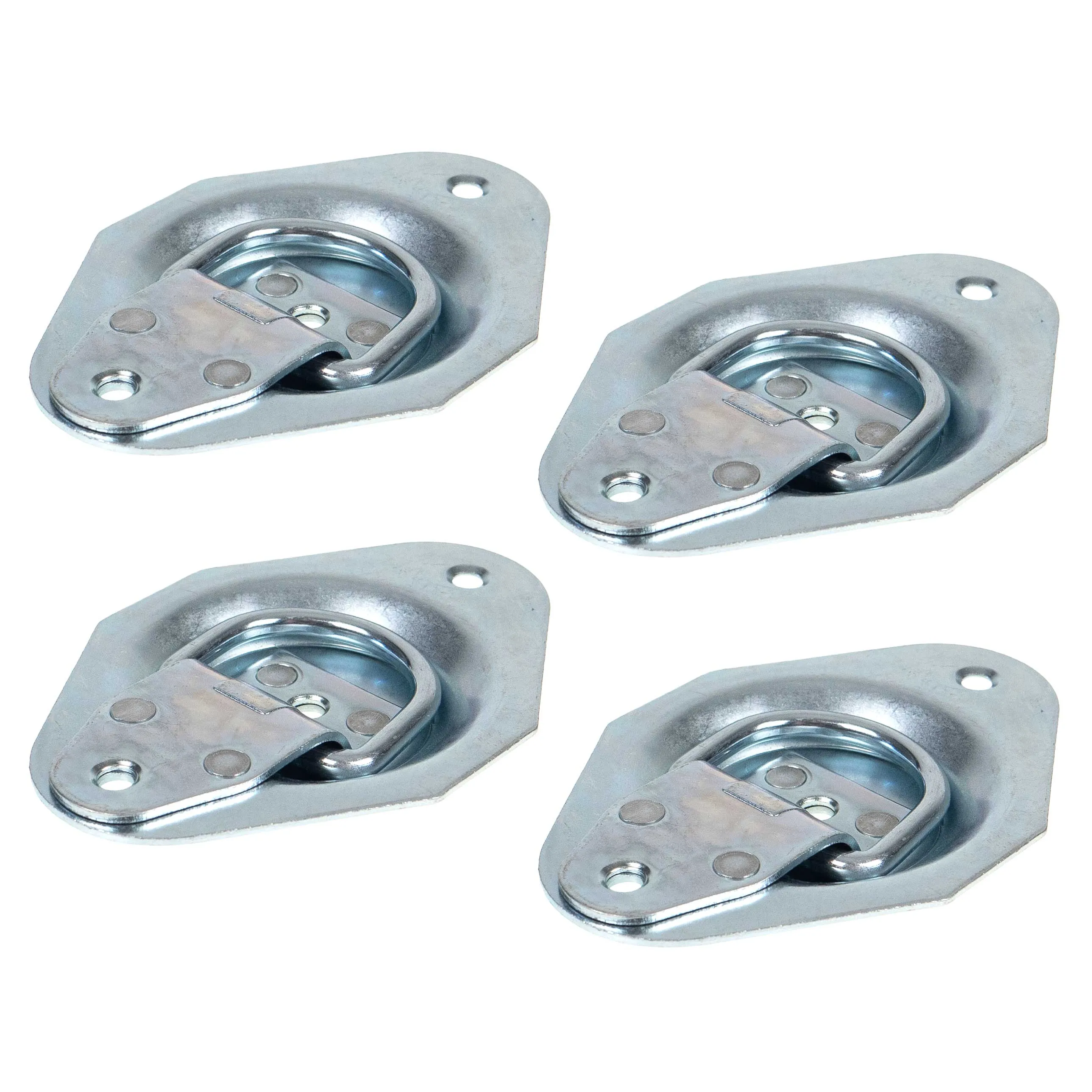 4-Pack Zinc Plated Recessed Mounting Ring - 900 lbs. BS