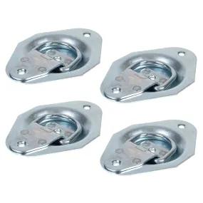 4-Pack Zinc Plated Recessed Mounting Ring - 900 lbs. BS