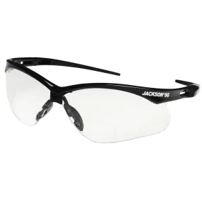 50042 Jackson Safety SG Safety Glasses, Customizable, Clear, Wrap Around