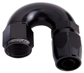 550 Series Cutter One-Piece Full Flow Swivel 180° Hose End -4AN AF556-04BLK