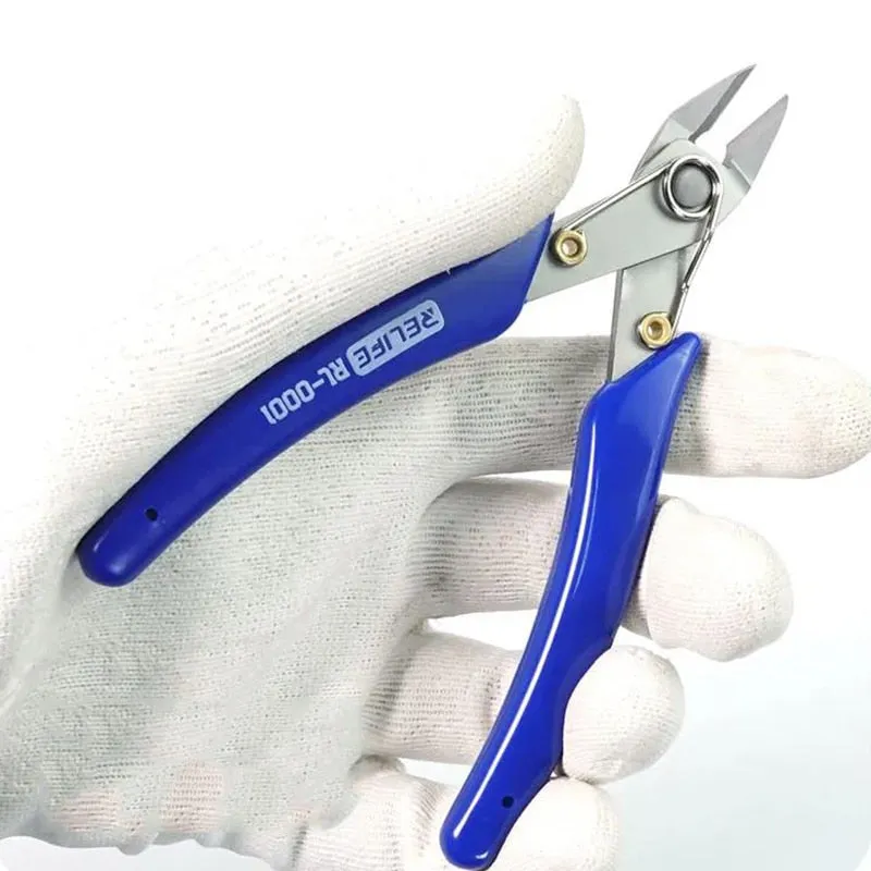 5&quot; Precision Diagonal Pliers Cutting Pliers for Wire Cable Cutter High Hardness HDR 56-58 Electronic Repair Hand Tools