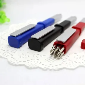 6 in1 Multifunction Ball-point Pen Phone Bracket Built-in 6 Screwdriver Bits Touch Pen S5008757