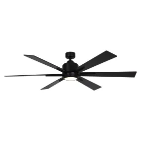 65" Bendan Industrial Downrod Mount Ceiling Fan with Lighting and Remote Control