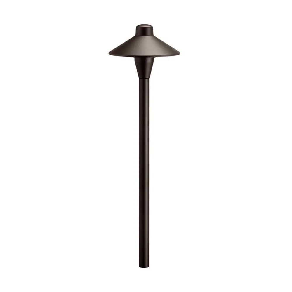 6.75" Path Light Aluminum 12V Textured Architectural Bronze