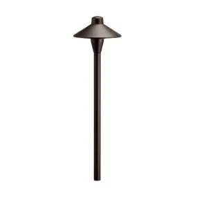 6.75" Path Light Aluminum 12V Textured Architectural Bronze