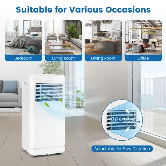 8000/10000 BTU Portable Air Conditioner with Dehumidifier and Fan Mode-10000 BTU