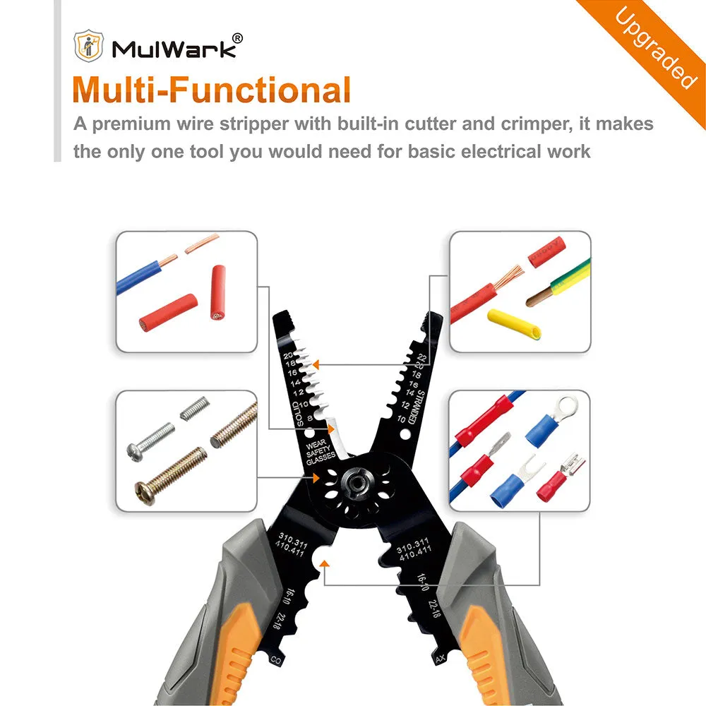 8" Heavy Duty Multi-Purpose Electrical Wire Stripping Tool