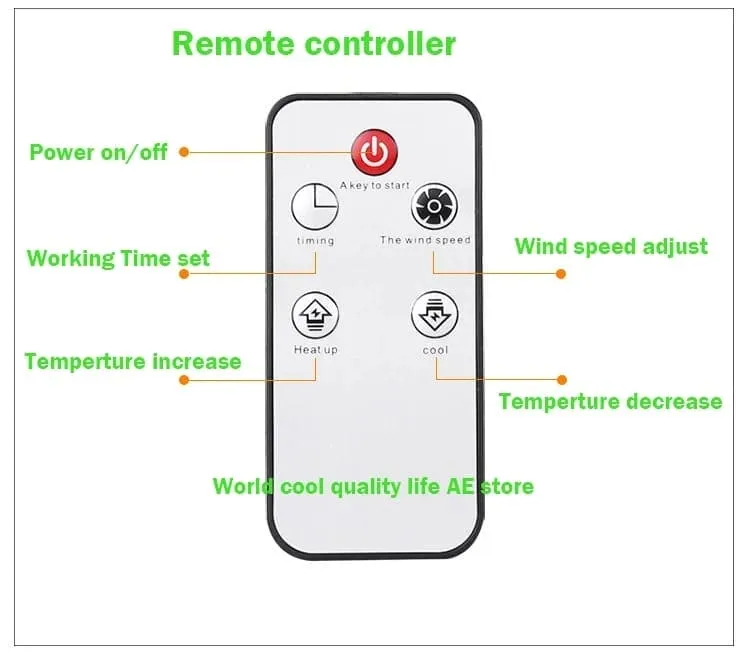 900W Mini Electric Fan Heater, Remote Control Portable Desktop Household Plug-in Room Heater, Air Heating Space Winter Warmer Fan, Small Portable Ceramic Space Heater, Thermostat Control Fireplace Heater With Realistic Flames