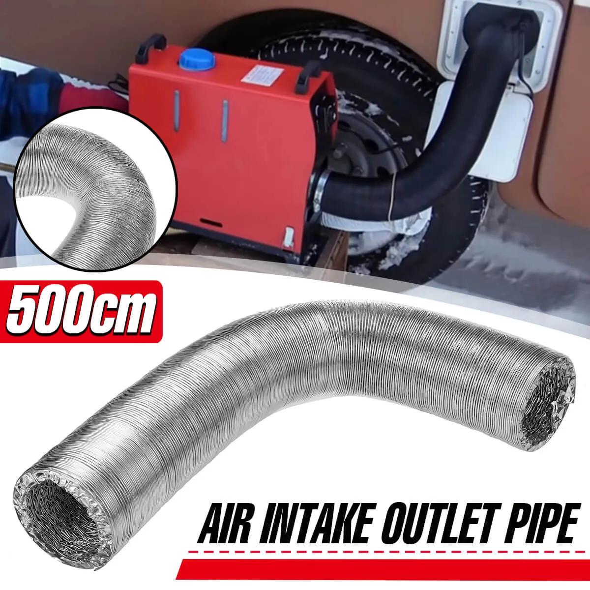 A35 Heater Duct Pipe, Air Intake Outlet Tube Aluminum