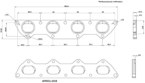 Aeroflow Mitsubishi Evolution 4-9 4G63 Stainless Steel Header Flange (AF9551-1019SS)