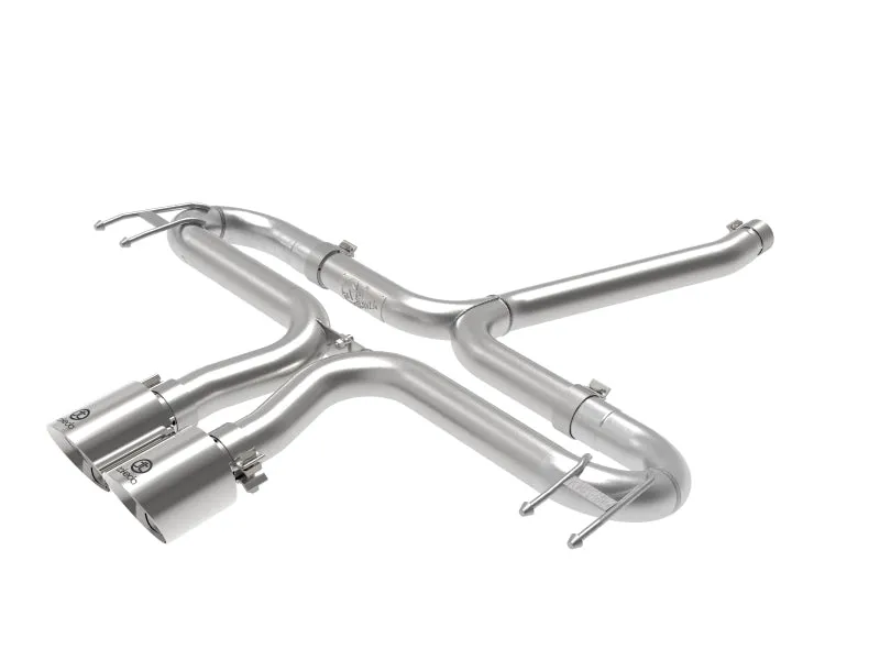 aFe Takeda 2-1/2in 304 SS Axle-Back Exhaust w/Polished Tips 17-20 Honda Civic Sport L4-1.5L (t)