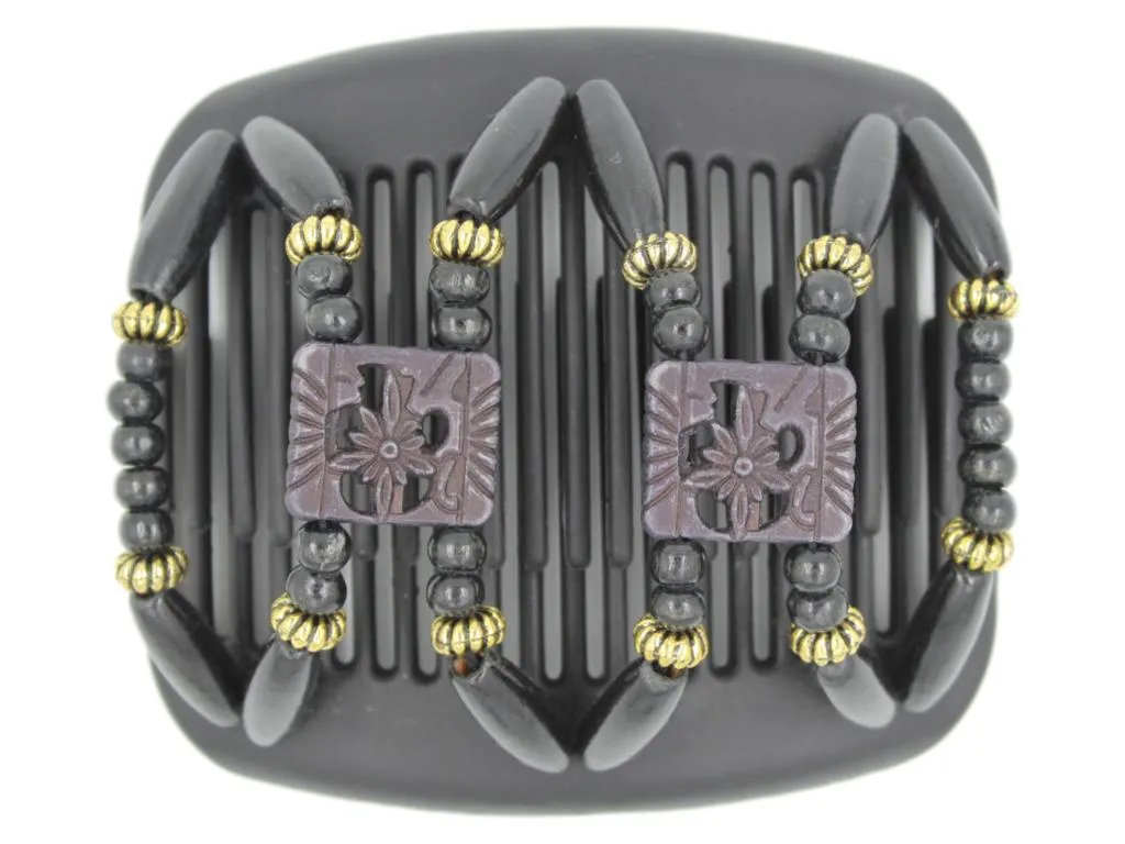 African Butterfly Hair Comb - Dupla Black 55