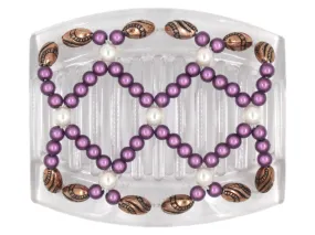 African Butterfly Thick Hair Comb - Ndalena Clear 94