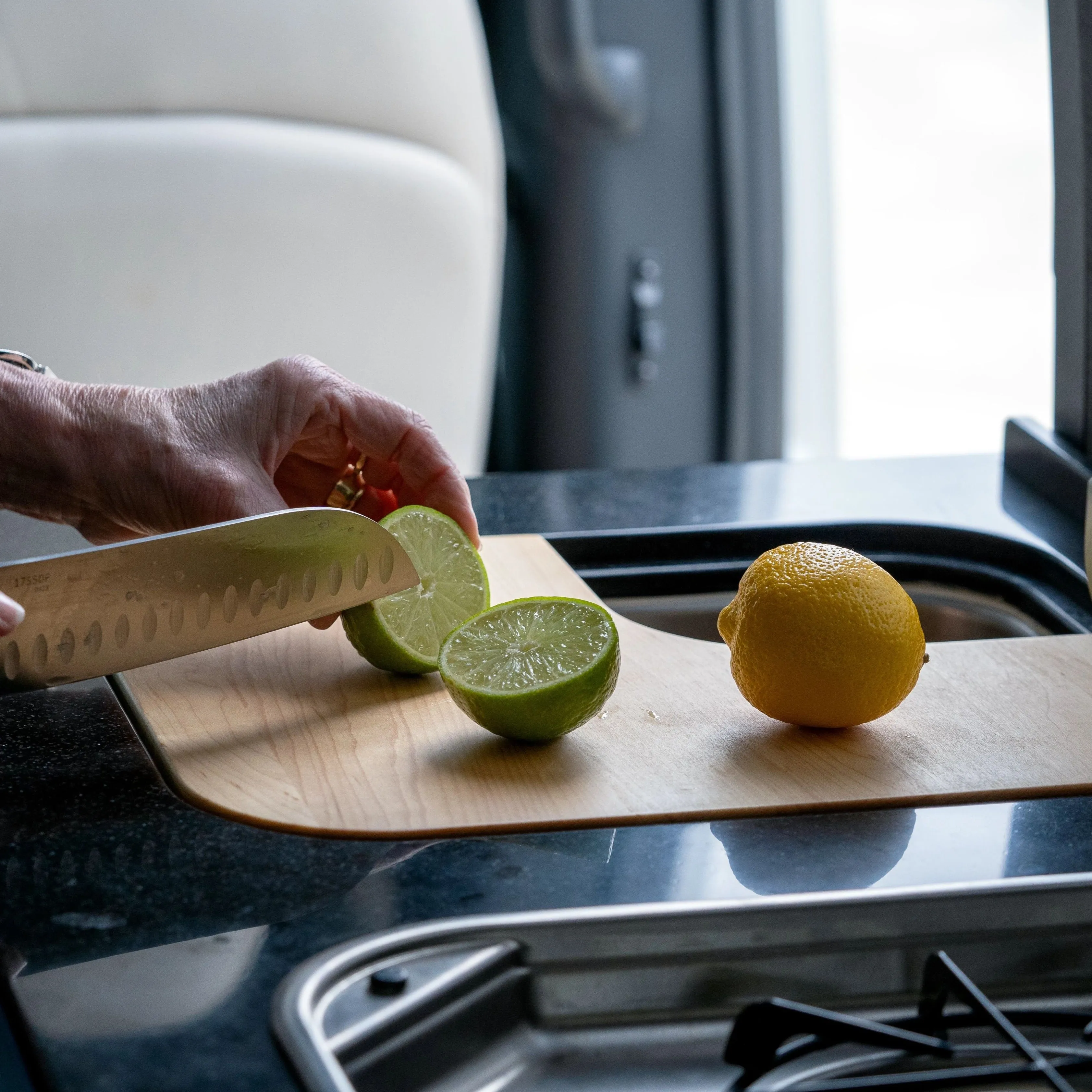 Airstream Custom Sink Cutting Boards for Rangeline