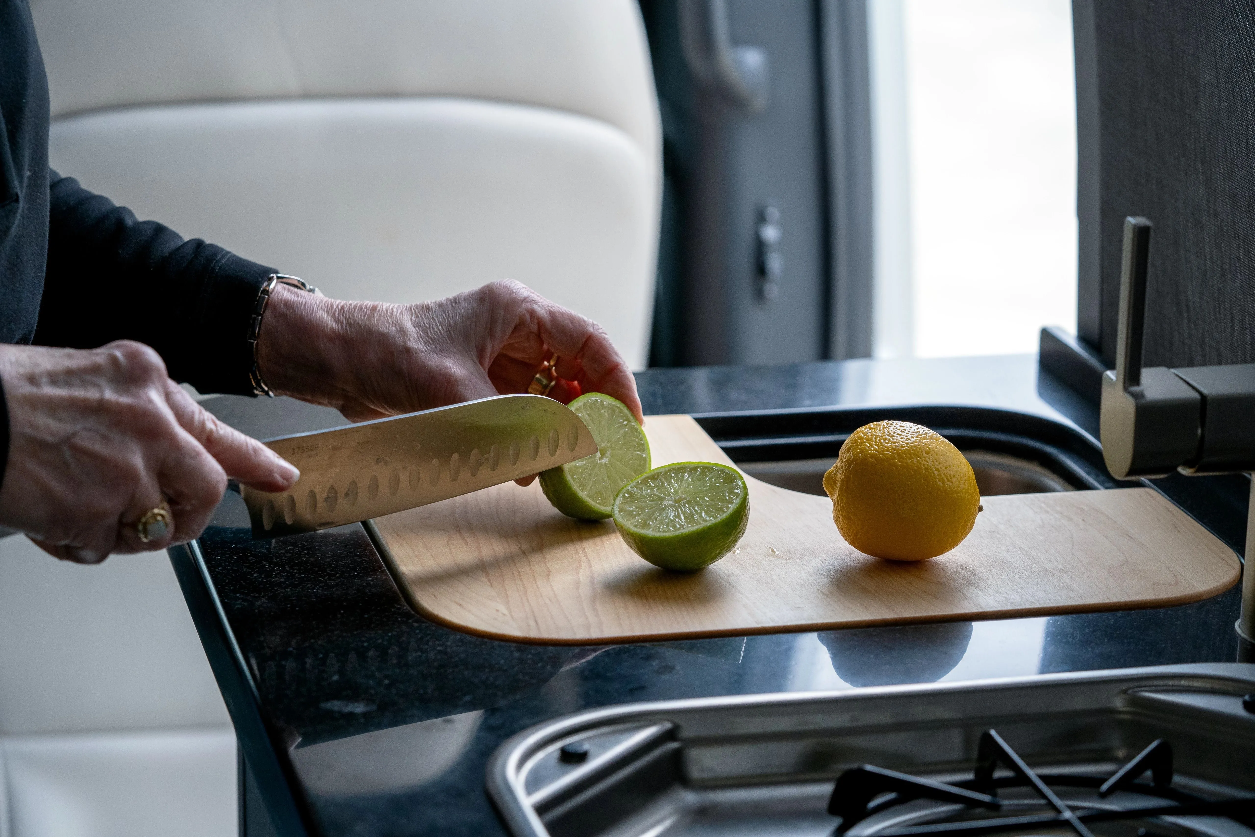 Airstream Custom Sink Cutting Boards for Rangeline