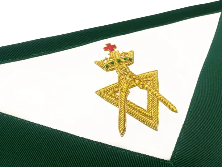 Allied Masonic Degree AMD Member Hand Embroidered Apron