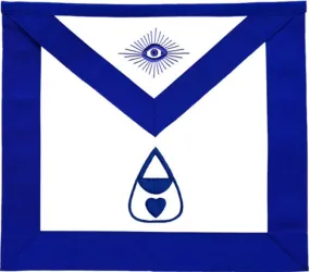 Almoner Blue Lodge Officer Apron - Machine Embroidery