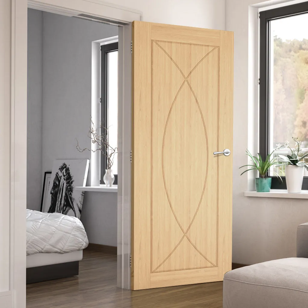 Amalfi Oak Flush Fire Internal Door - 1/2 Hour Fire Rated - Prefinished