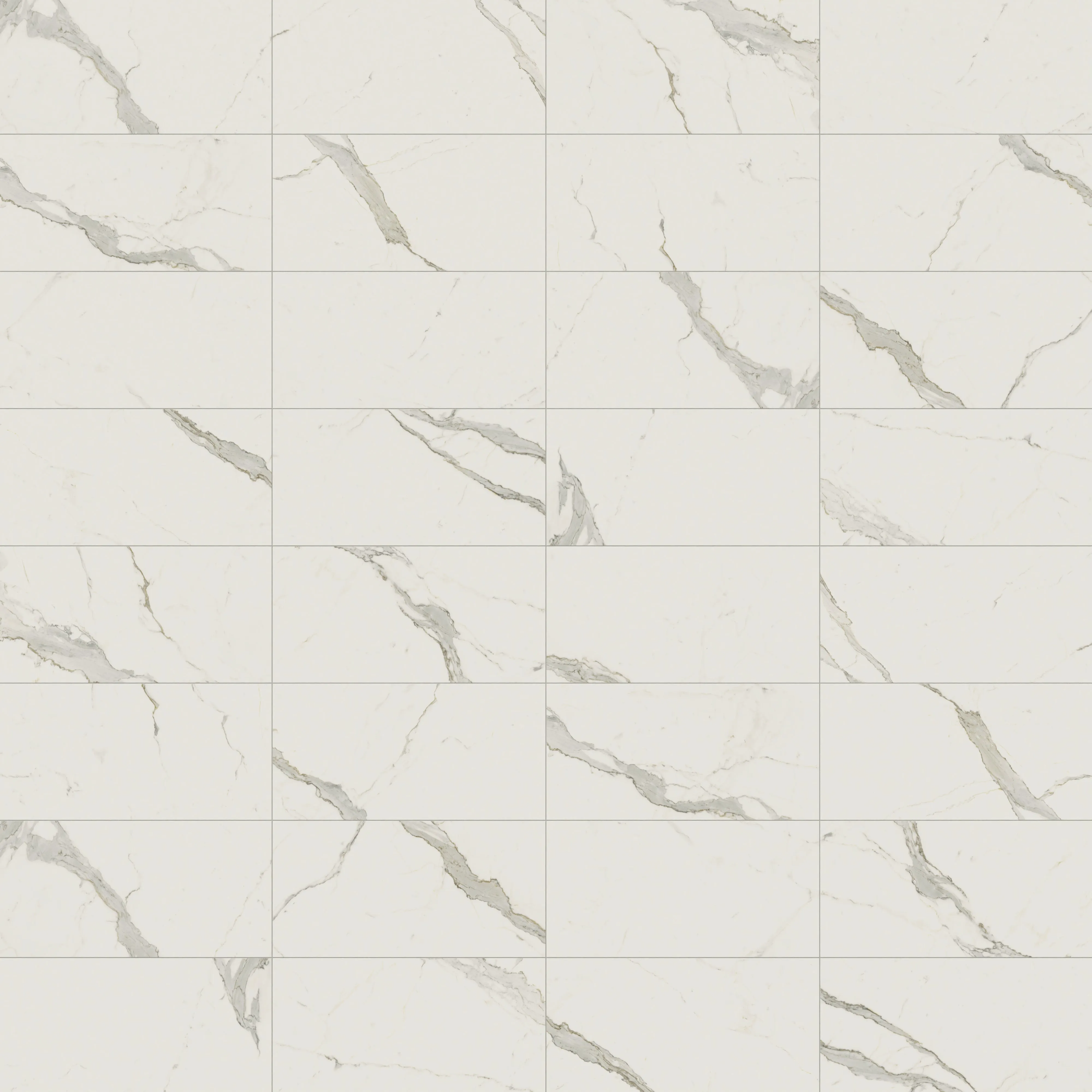 Aniston 24x48 Matte Porcelain Tile in Calacatta Top