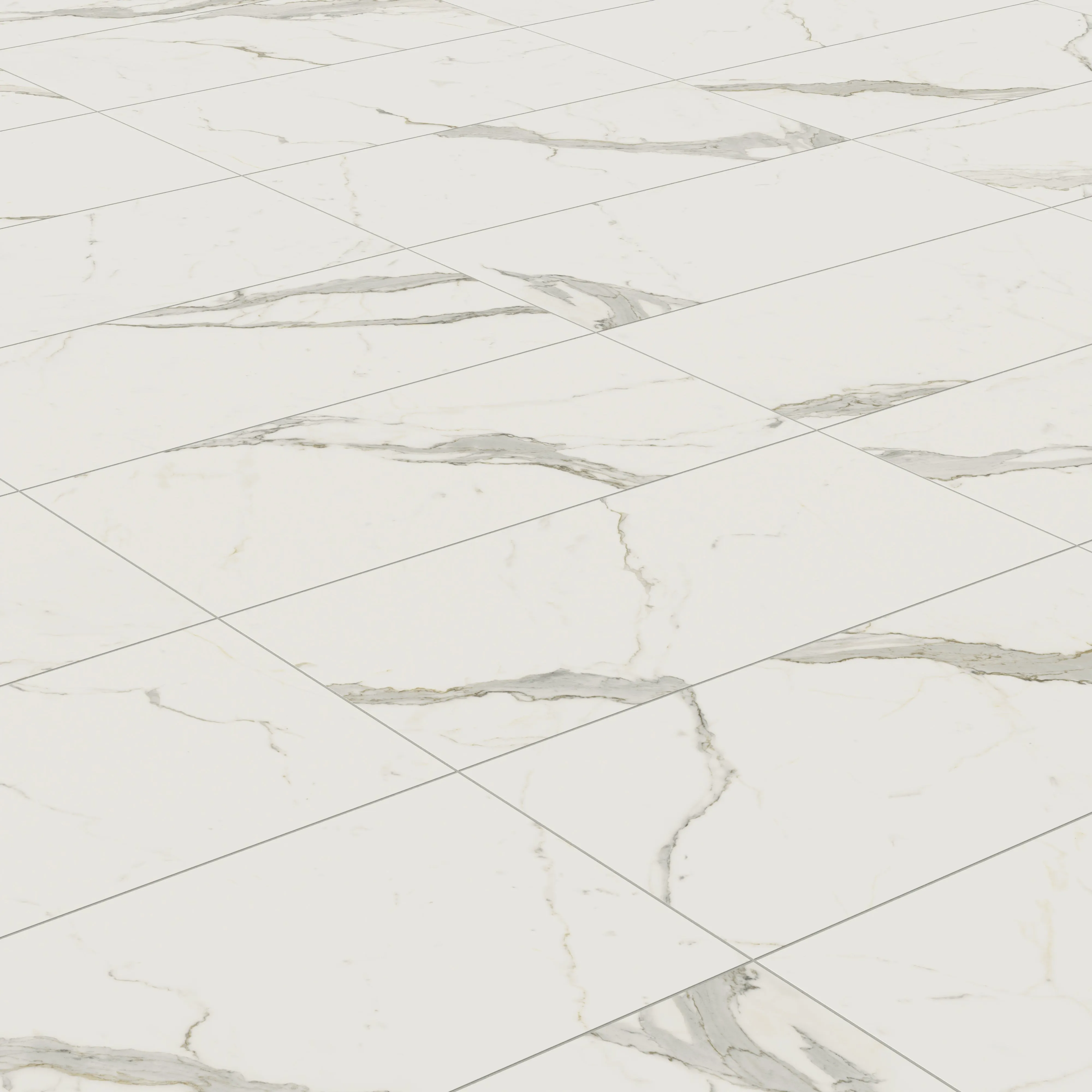 Aniston 24x48 Matte Porcelain Tile in Calacatta Top