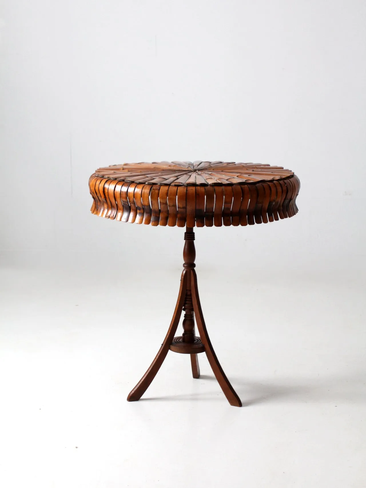 antique bamboo accent table