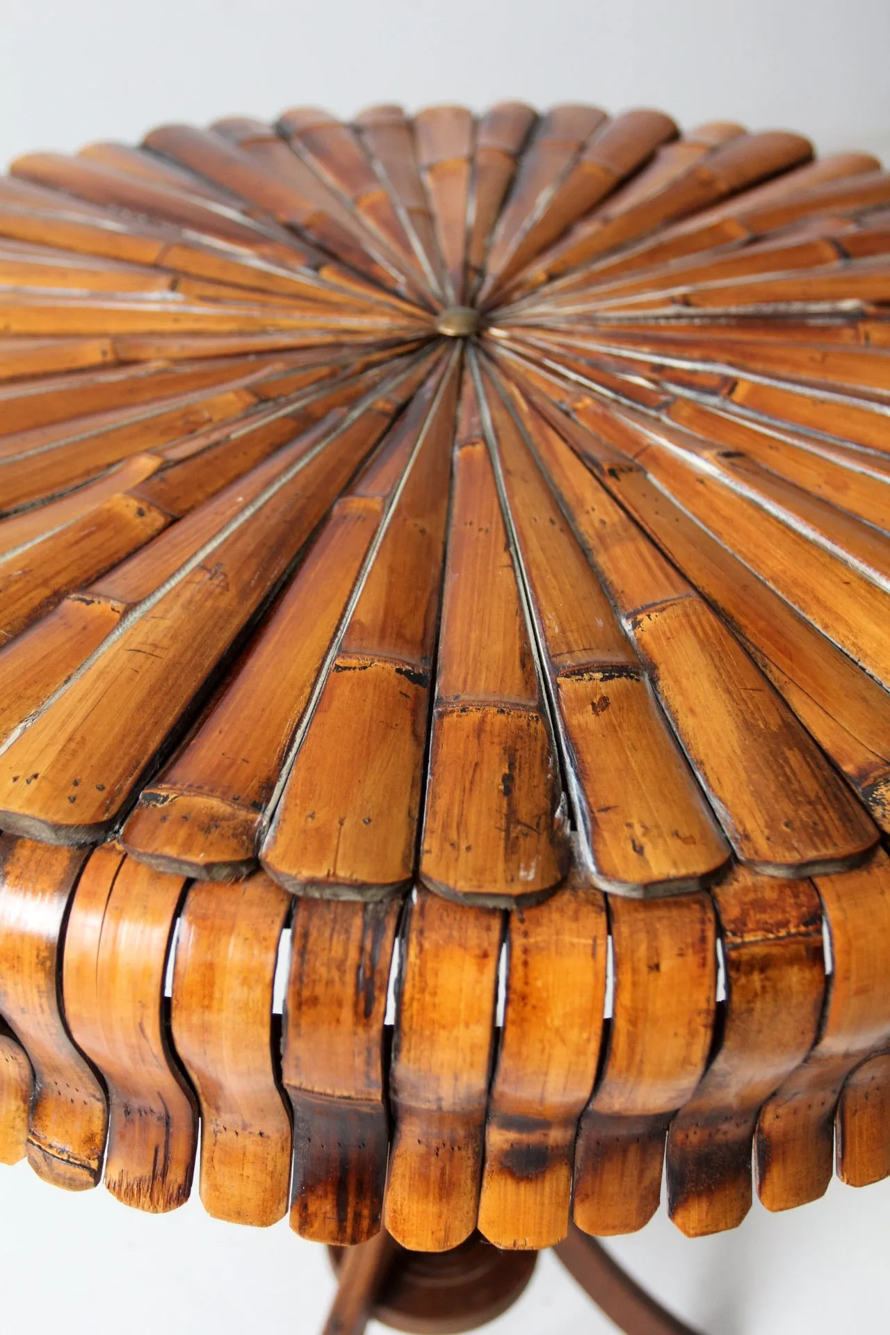 antique bamboo accent table