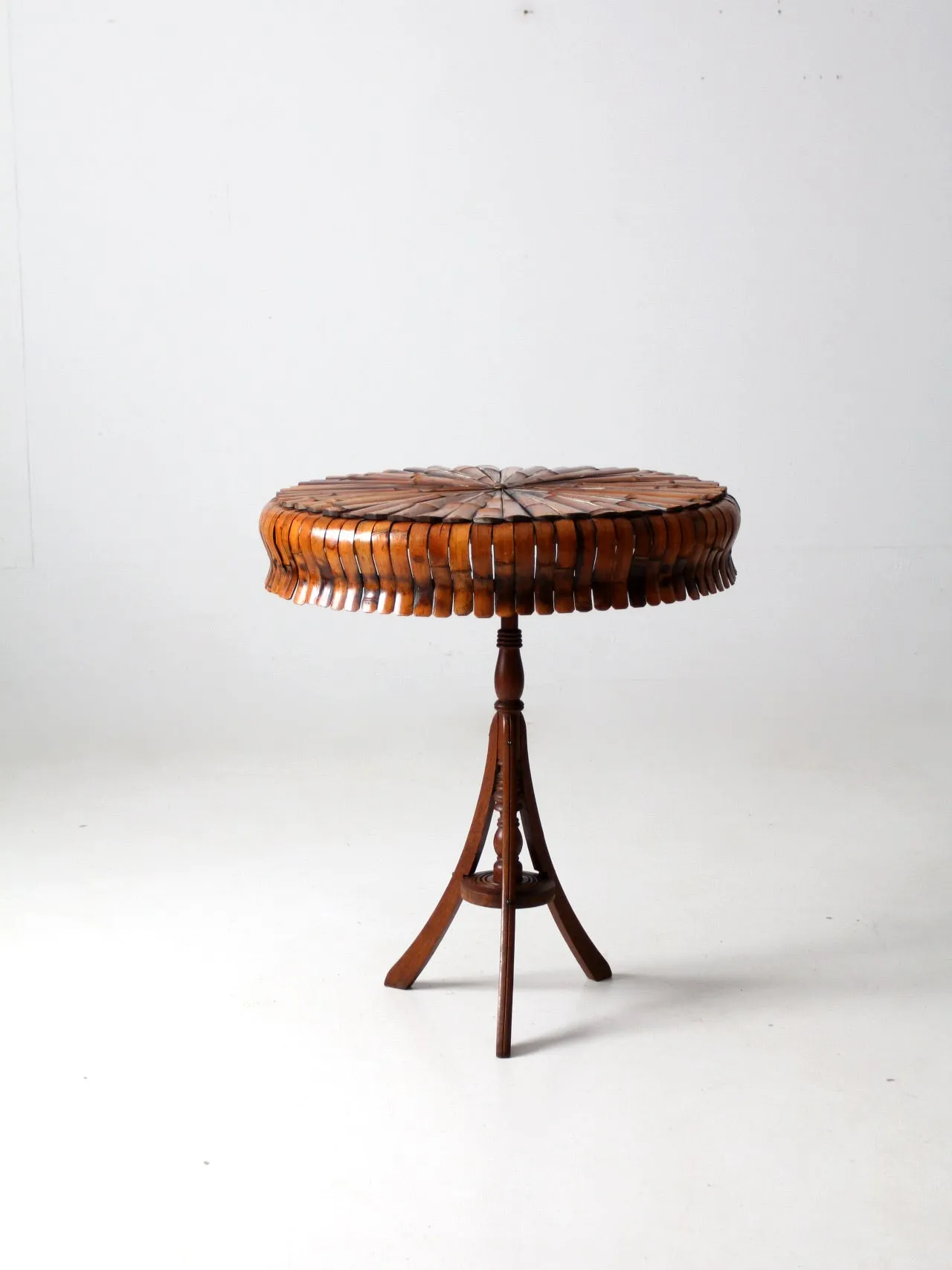 antique bamboo accent table