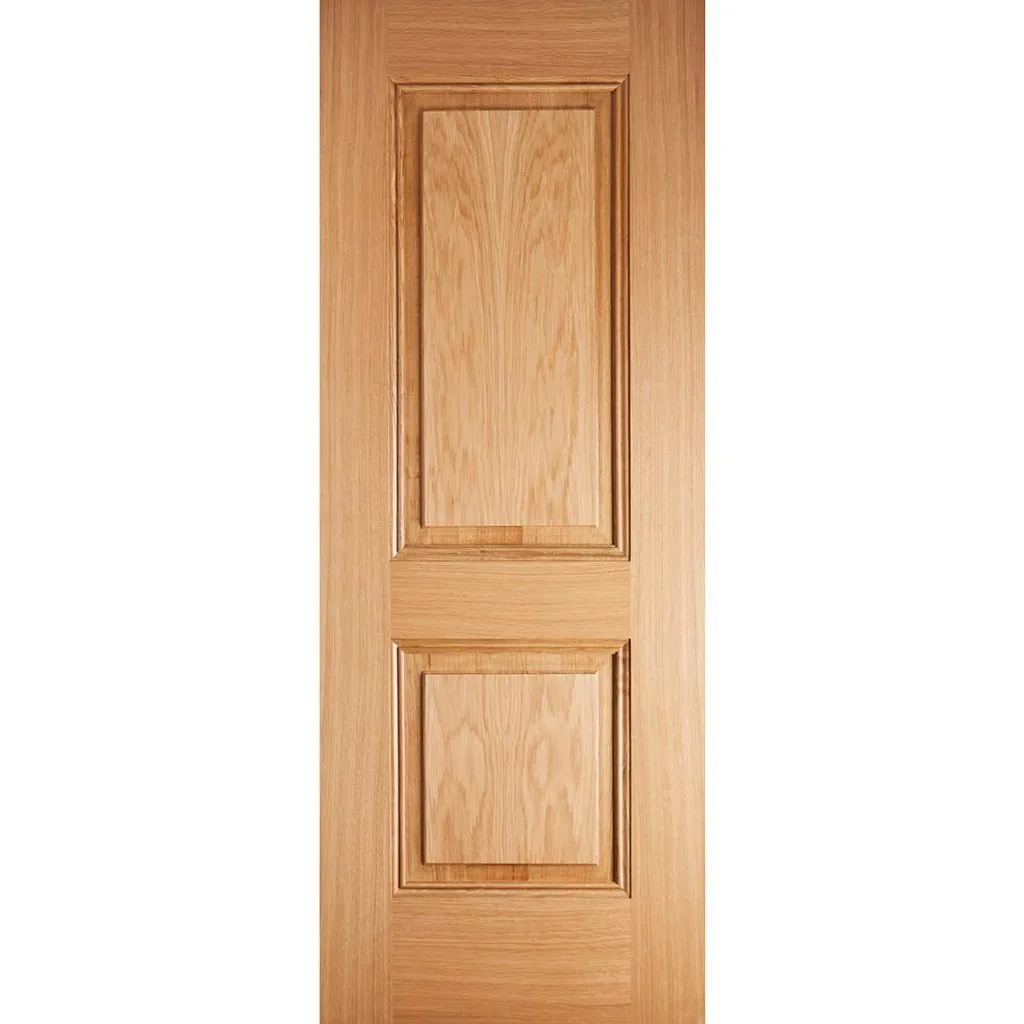 Arnhem 2 Panel Oak Single Evokit Pocket Door - Prefinished