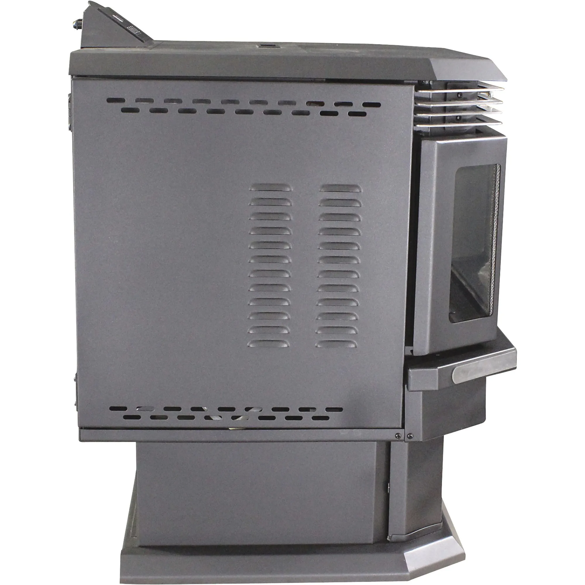 Ashley Hearth AP5660 Bay Front Pellet Stove 2,200 sq. ft. 45 lb Hopper 48,000 BTU Black New