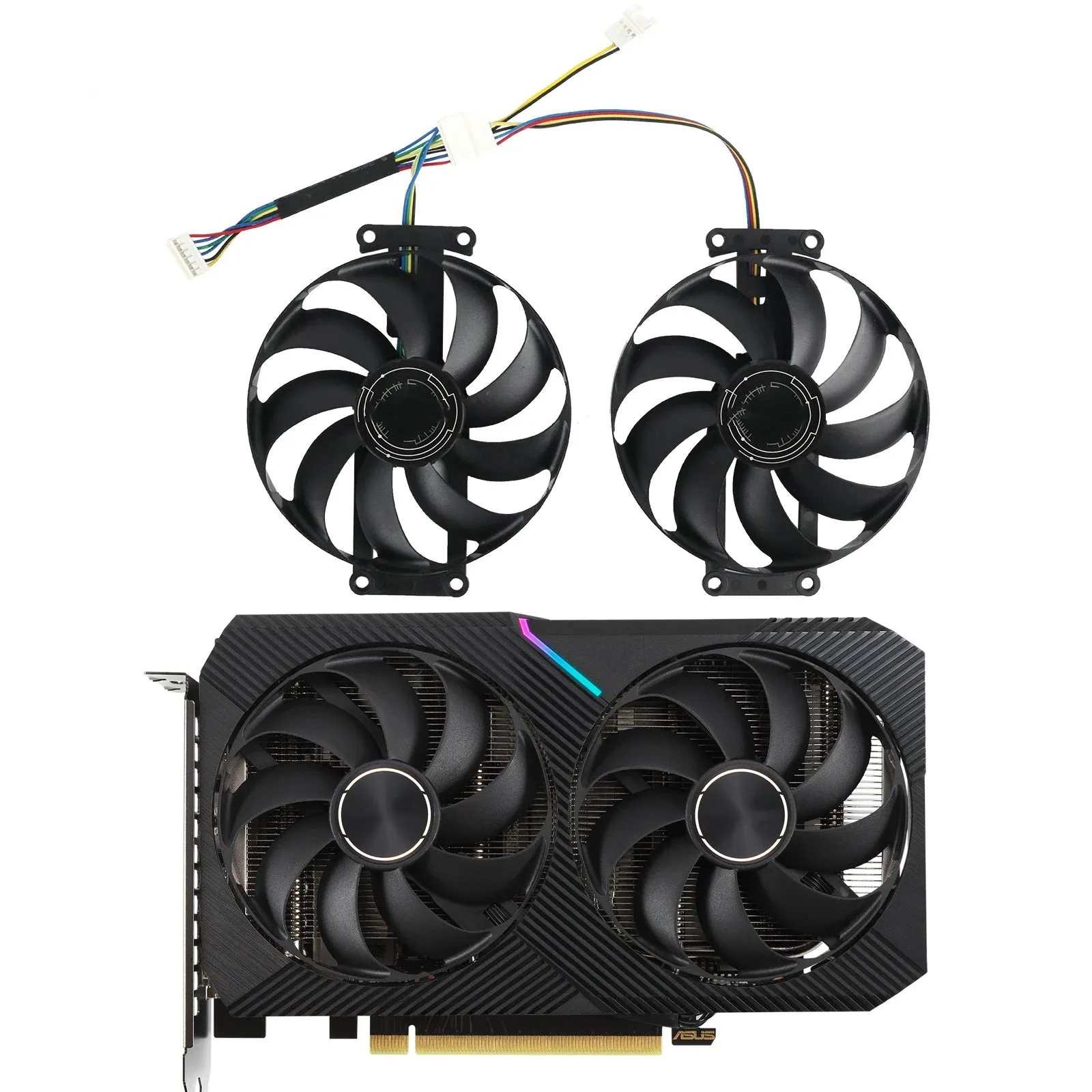 ASUS Dual GeForce RTX 2060, 2070 MINI GPU Fan Replacement