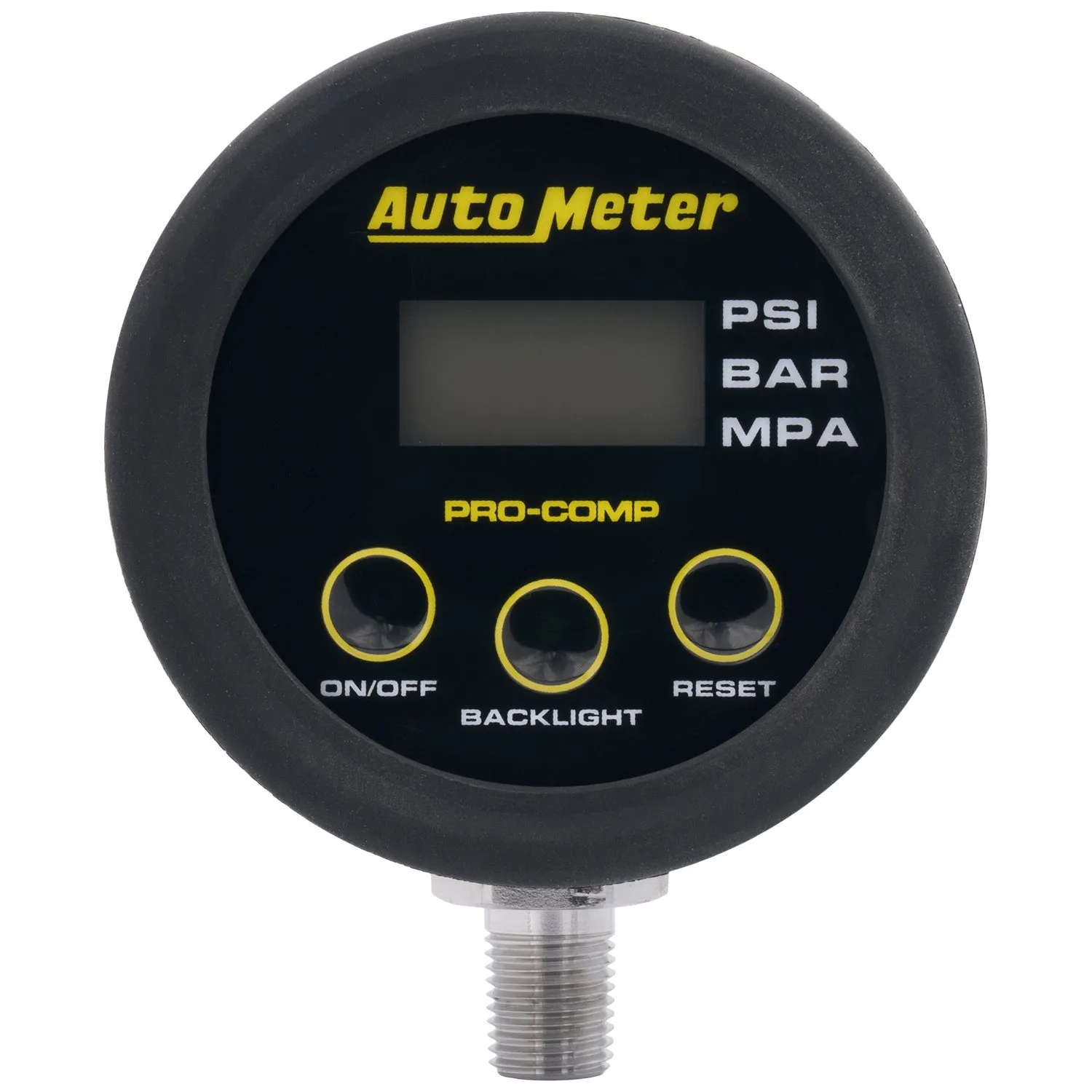 AutoMeter 2167 GAUGE HEAD; TIRE PRESS; 50 PSI/3.45 BAR; RACE DIGITAL; BACKLIT W/MEM; PRO-COMP