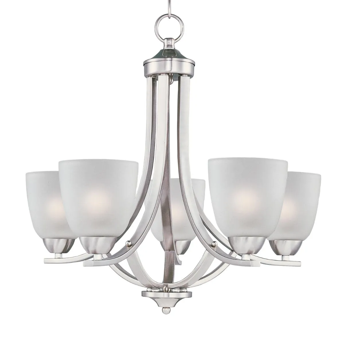 Axis 24 in. 5 Lights Chandelier Nickel Finish