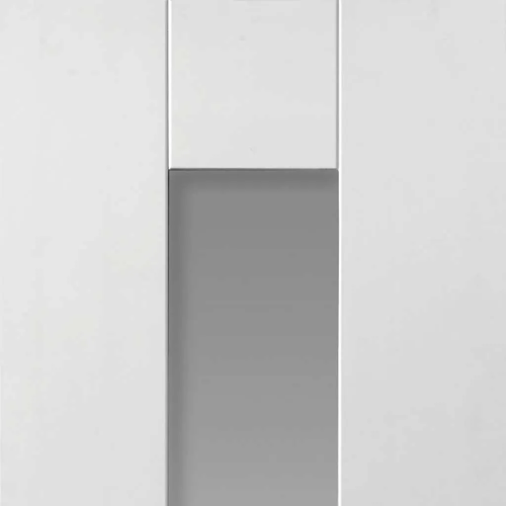 Axis Absolute Evokit Double Pocket Doors - Clear Glass - White Primed