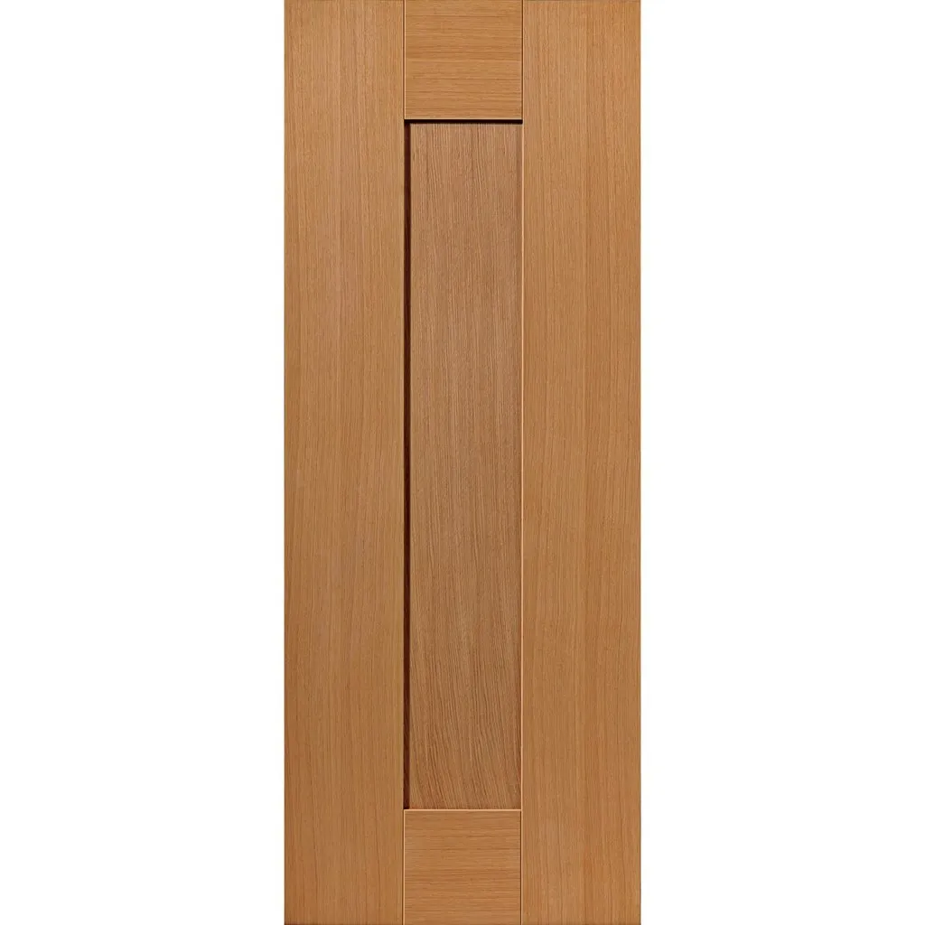 Axis Shaker Oak Double Evokit Pocket Doors - Clear Glass - Prefinished