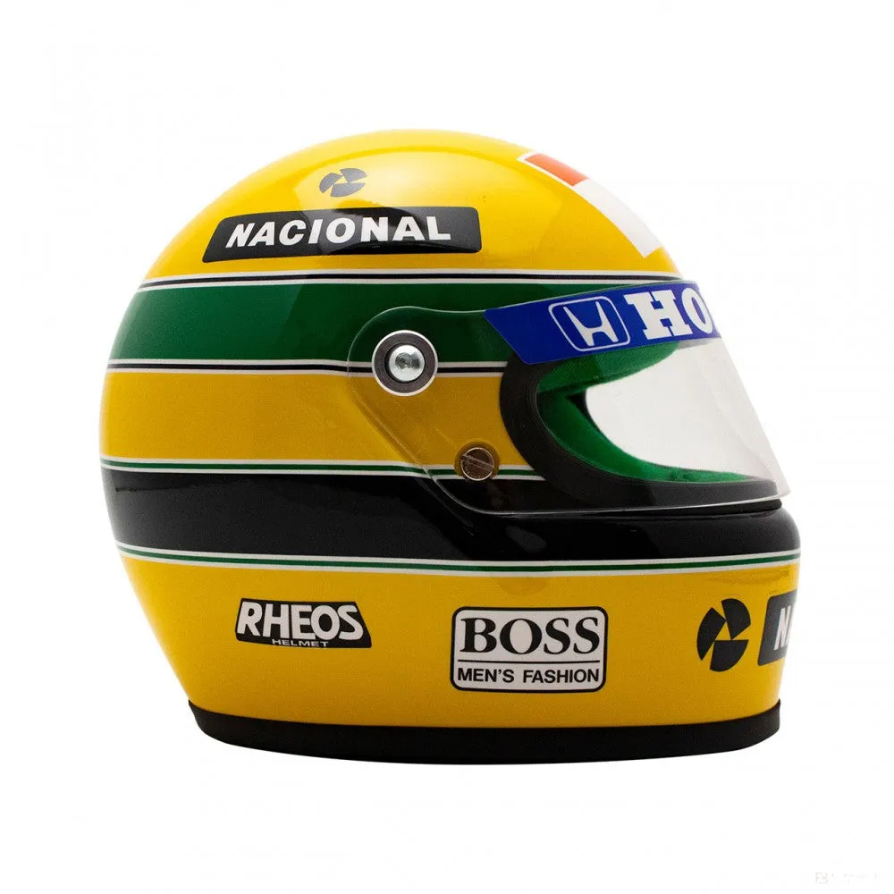 Ayrton Senna Mini Helmet 1990, 1:2 scale, Yellow, 2020