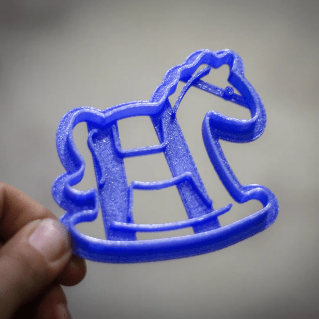 Baby Carriage, Onesie, Bottle, and Rocking Horse Cookie Cutters