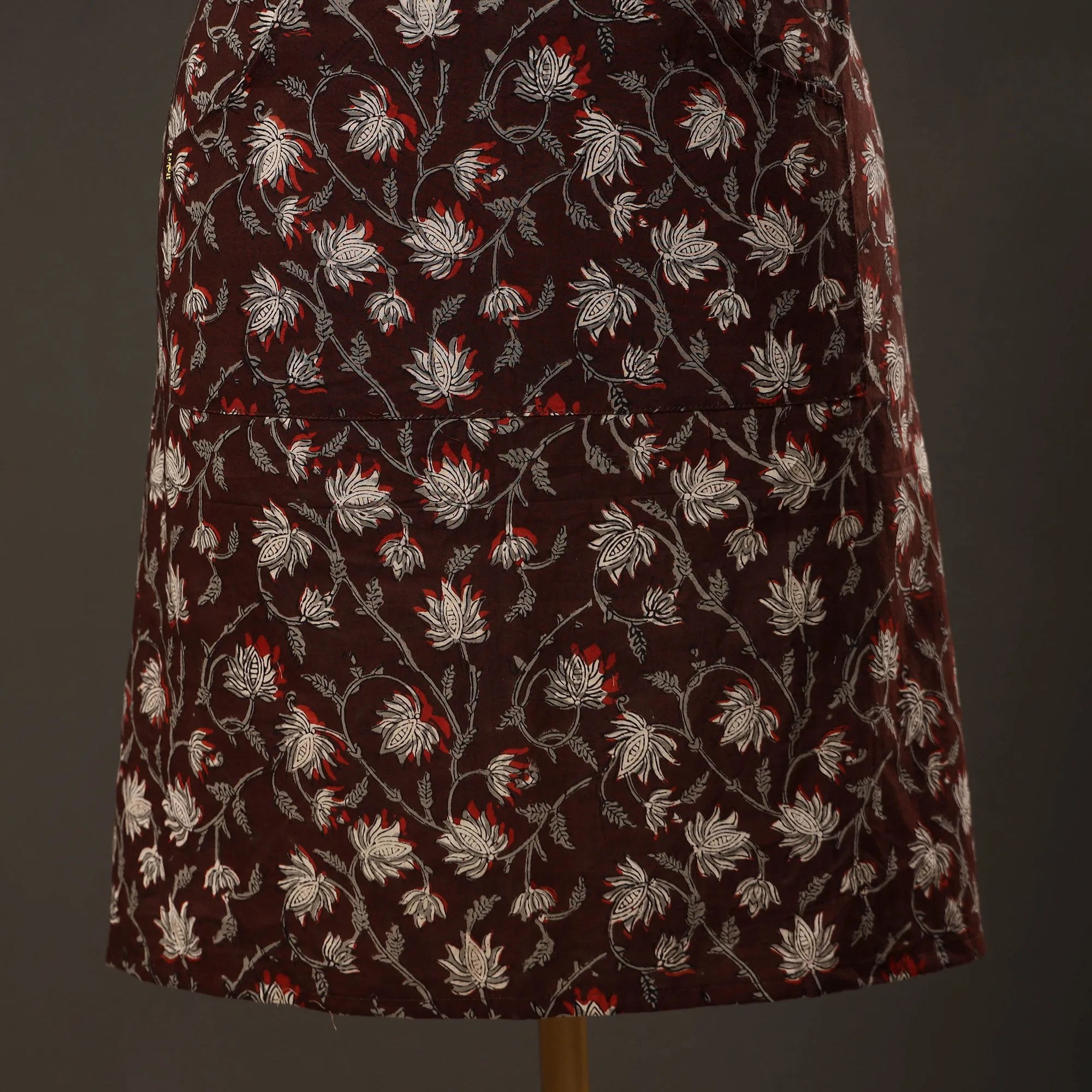 Bagru Block Printed Cotton Apron with Pocket 40