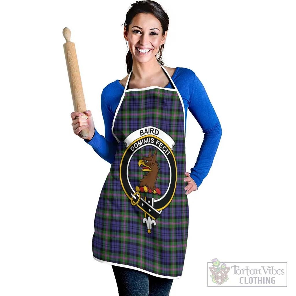 Baird Modern Tartan Apron with Family Crest