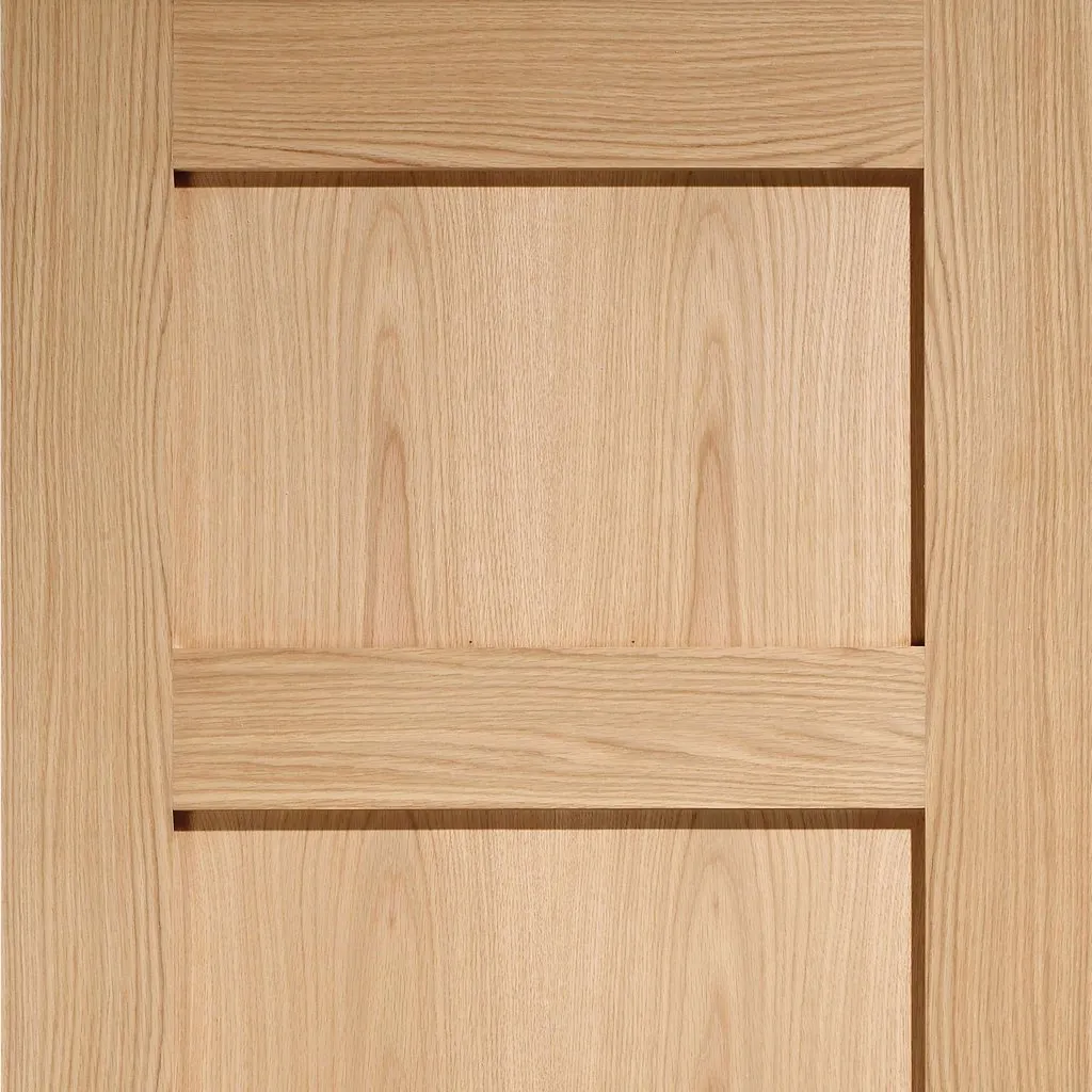 Bespoke Contemporary 4P Oak Fire Internal Door Pair - 1/2 Hour Fire Rated