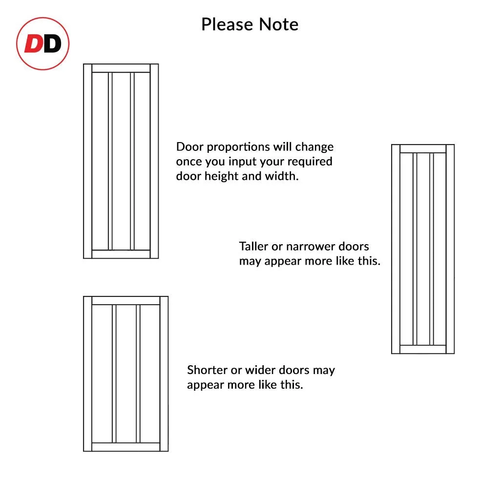 Bespoke Handmade Eco-Urban® Avenue 2 Pane 1 Panel Double Evokit Pocket Door DD6410G Clear Glass - Colour Options