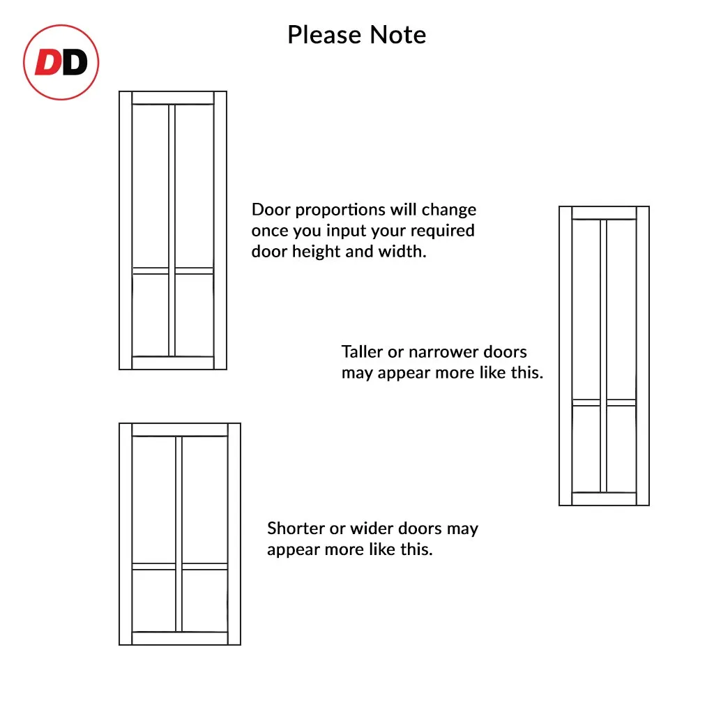 Bespoke Handmade Eco-Urban® Bronx 4 Panel Single Evokit Pocket Door DD6315 - Colour Options