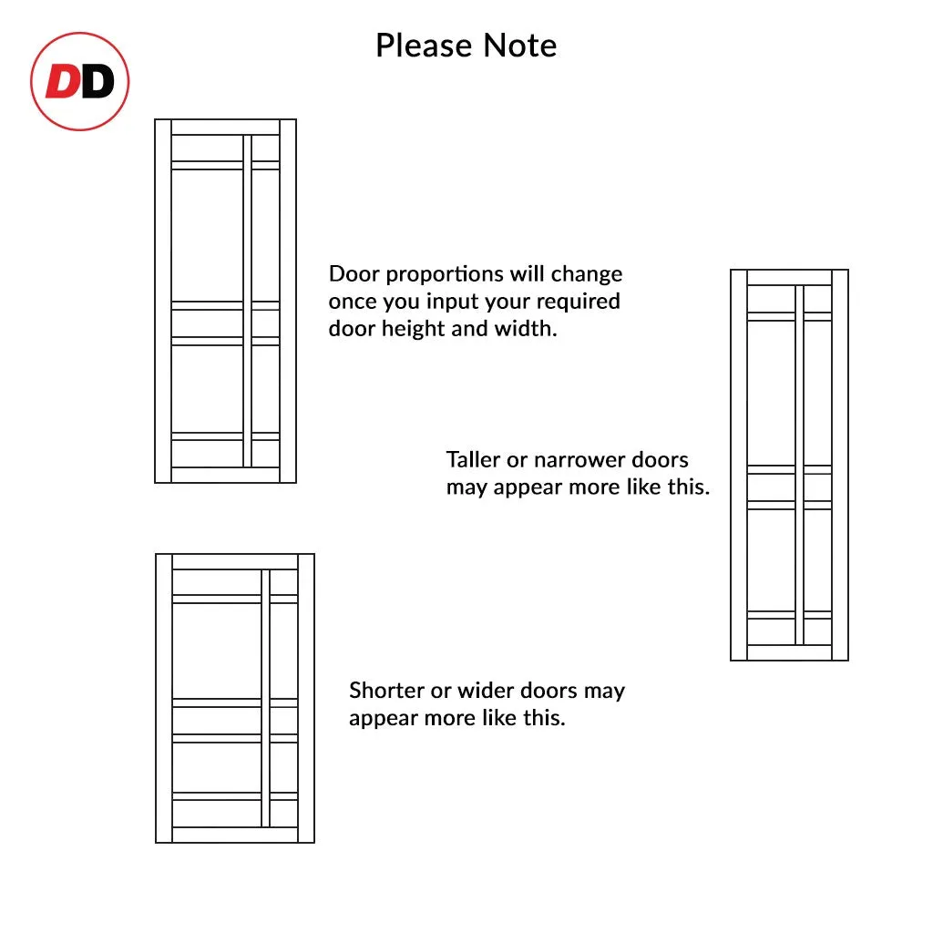 Bespoke Handmade Eco-Urban® Leith 9 Pane Single Absolute Evokit Pocket Door DD6316G - Clear Glass - Colour Options