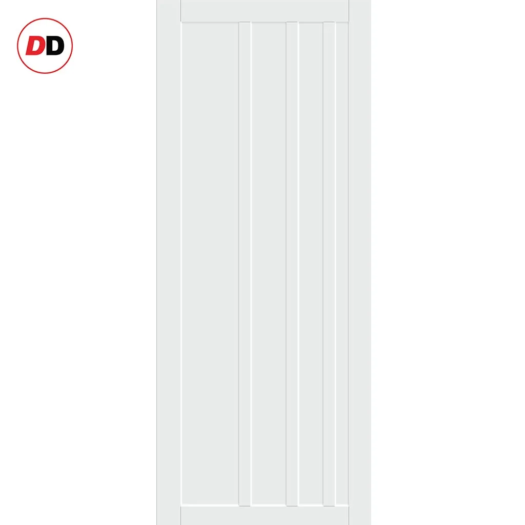 Bespoke Handmade Eco-Urban® Malmo 4 Panel Double Evokit Pocket Door DD6401 - Colour Options