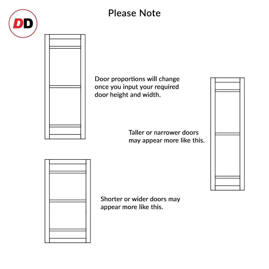 Bespoke Handmade Eco-Urban® Malvan 4 Pane Double Absolute Evokit Pocket Door DD6414SG Frosted Glass - Colour Options